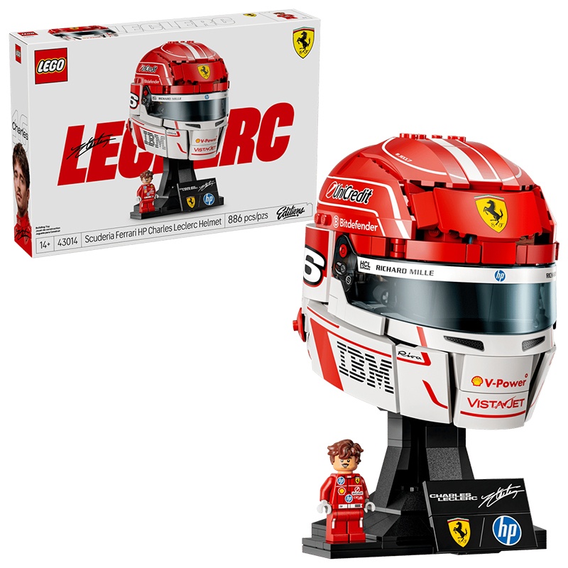 Lego Editions 43014 - Scuderia Ferrari HP: Casco de Charles Leclerc