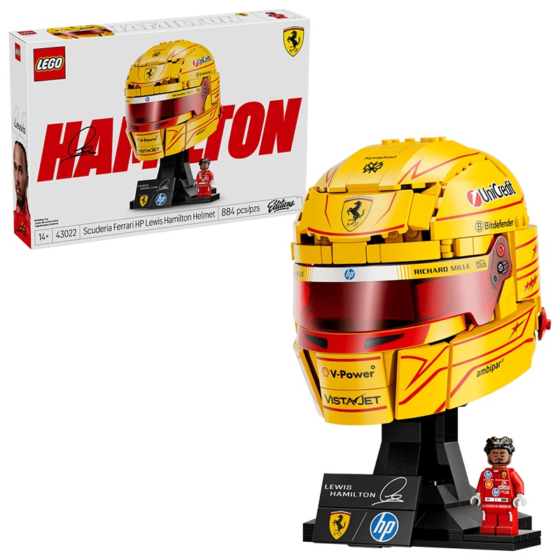 Lego Editions 43022 - Scuderia Ferrari HP: Casco de Lewis Hamilton
