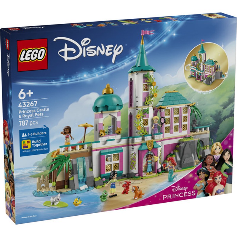 Lego Disney 43267 - Castelo das Princesas e Animais de Estima