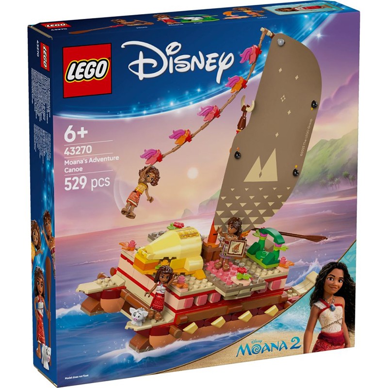 Lego Disney 43270 - Canoa de Aventuras de Vaiana