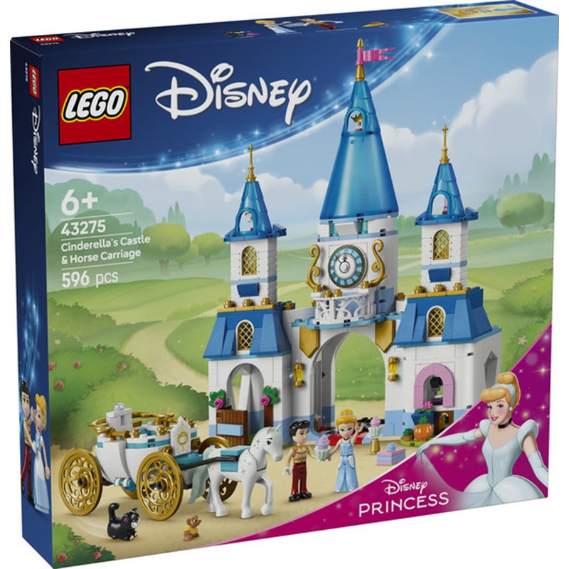 Lego Disney 43275 - Castillo y Carroza de Cenicienta 