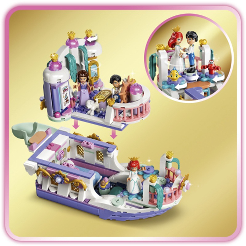 Lego Disney Princess 43299 - Barco de la Boda Real de Ariel - Imagen 4