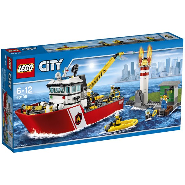 Barco de Bomberos Lego City - Imagen 1