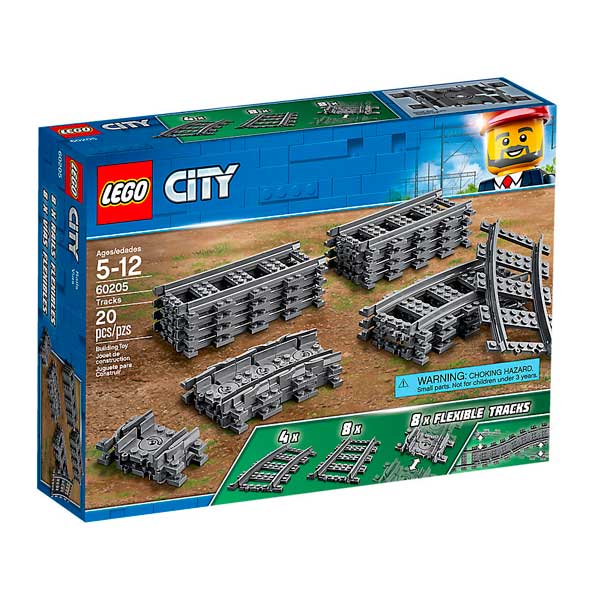 Vias y Curvas Tren Lego City - Imagen 1