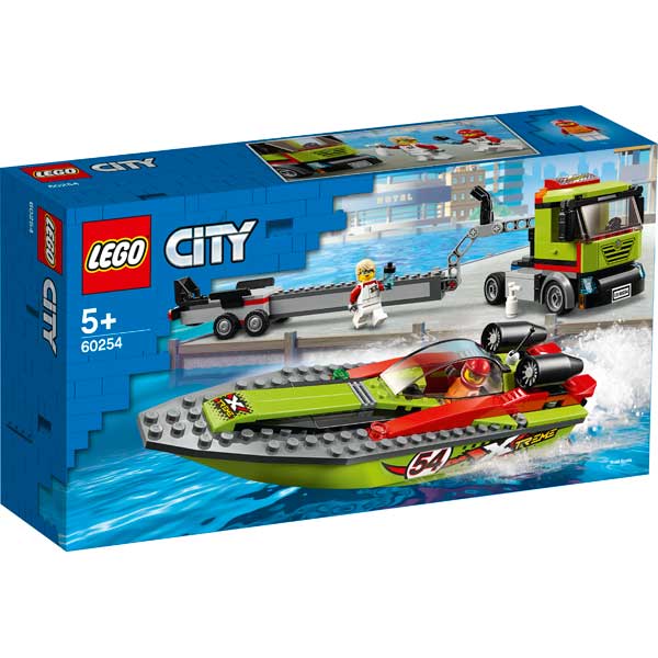 Lego City 60254 Transporte de la Lancha de Carreras - Imagen 1