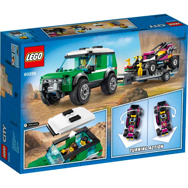 Lego City 60288 Furgoneta de Transporte del Buggy de Carreras - Imagen 1