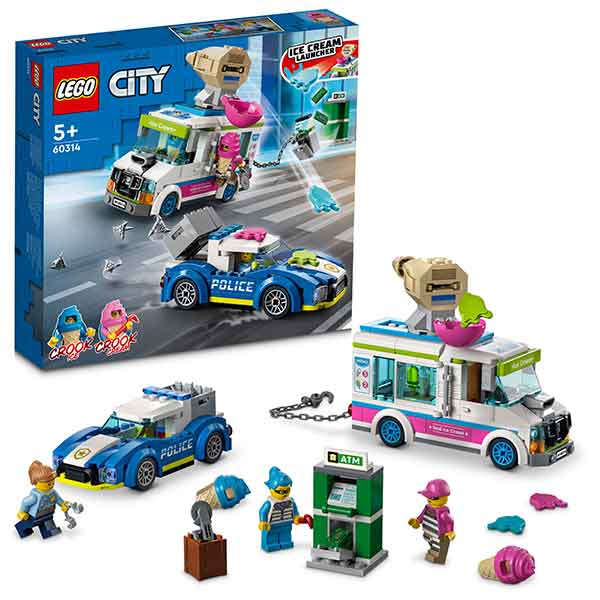 Lego City 60314 Persecución Policial del Camión de los Helados - Imatge 1