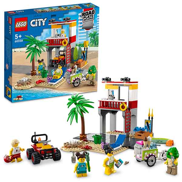 Lego City 60328 Base de Socorristas en la Playa - Imatge 1