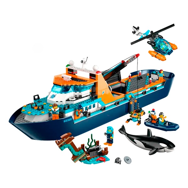 Lego 60368 City Exploration Exploradores del Ártico: Barco - Imagen 1