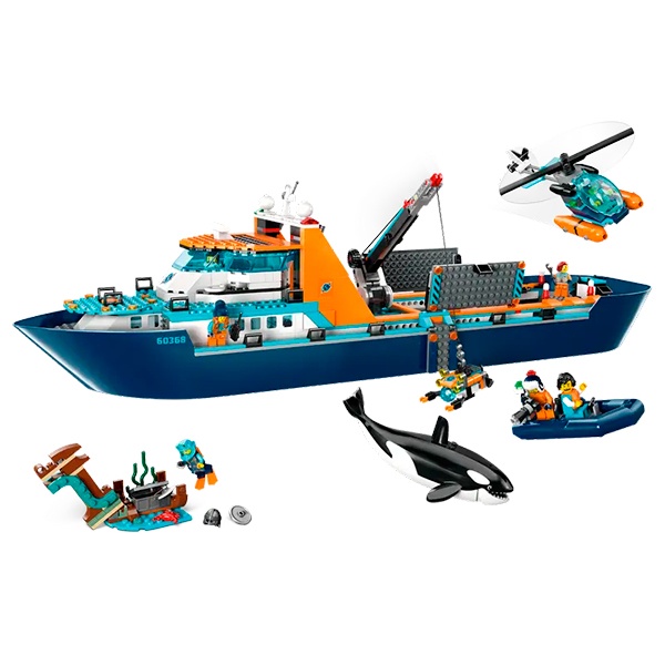 Lego 60368 City Exploration Exploradores del Ártico: Barco - Imagen 2