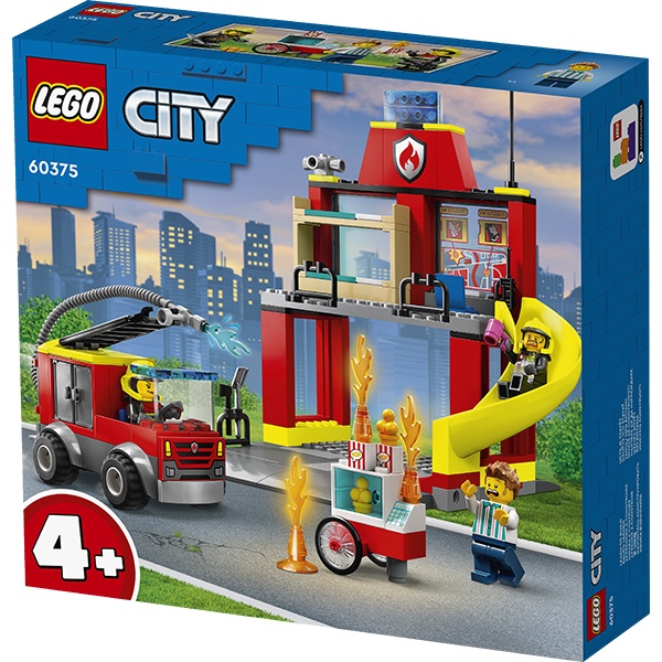 Lego 60375 City Fire Parque de Bomberos y Camión de Bomberos - Imagen 1