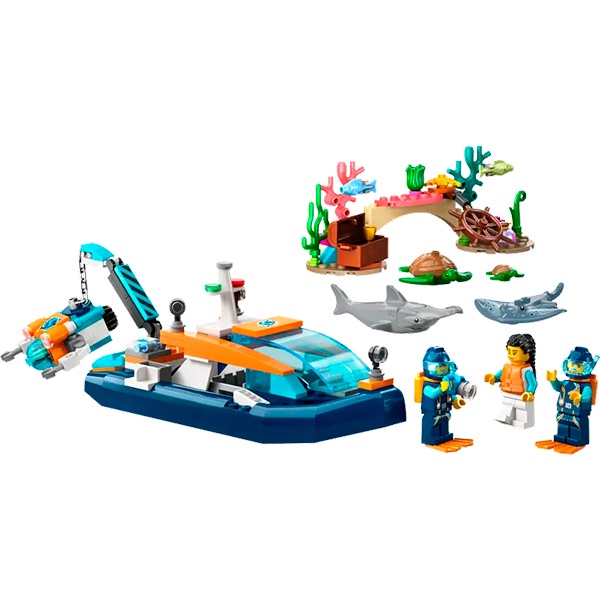 Lego 60377 City Exploration Barco de Exploración Submarina - Imatge 1