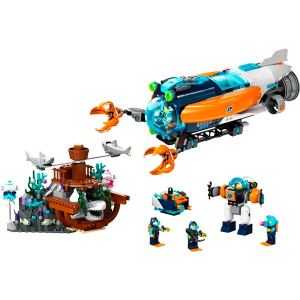 Lego 60379 City Exploration Submarino de Exploración de las Profundidades - Imatge 1