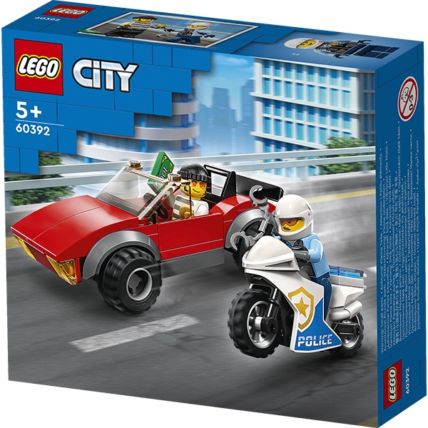 Lego 60392 City Police Perseguição de Mota e Carro da Polícia - Imagem 1