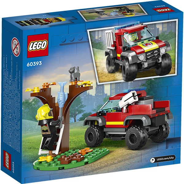 Lego 60393 City Fire Camión de Rescate 4x4 de Bomberos - Imagen 1
