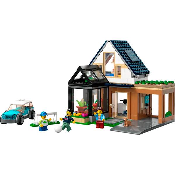 Lego 60398 My City Casa de Família e Carro Elétrico - Imagem 1