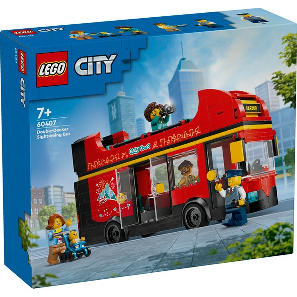 Lego City 60407 - ônibus turístico vermelho de dois andares - Imagem 1