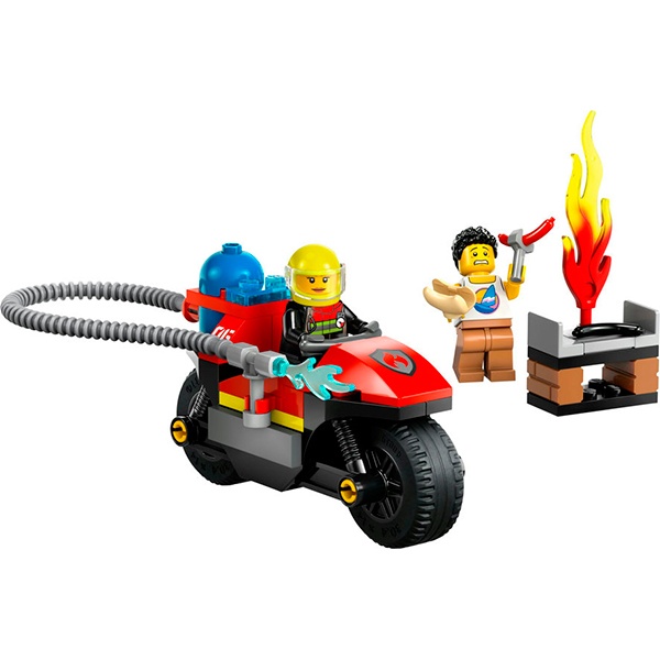 60410 Lego City - Motocicleta de resgate de incêndio - Imagem 1