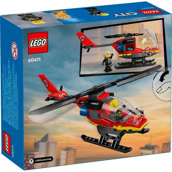 60411 Lego City - Helicóptero de Rescate de Bomberos - Imatge 1