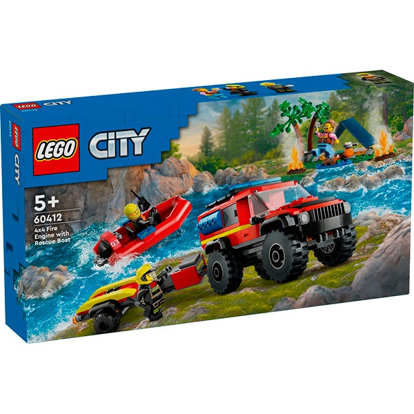 Lego City Camió Bombers amb Vaixell Rescat - Imatge 1