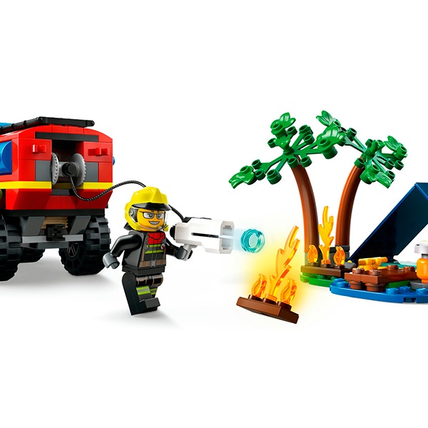 60412 Lego City - Camión de Bomberos 4x4 con Barco de Rescate - Imagen 4
