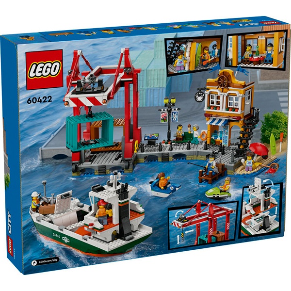 Lego City 60422 - Puerto Marítimo con Buque de Mercancías - Imatge 1