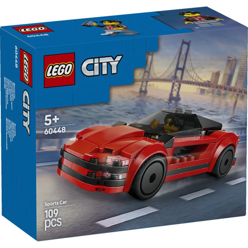 Lego City 60448 - Carro desportivo vermelho