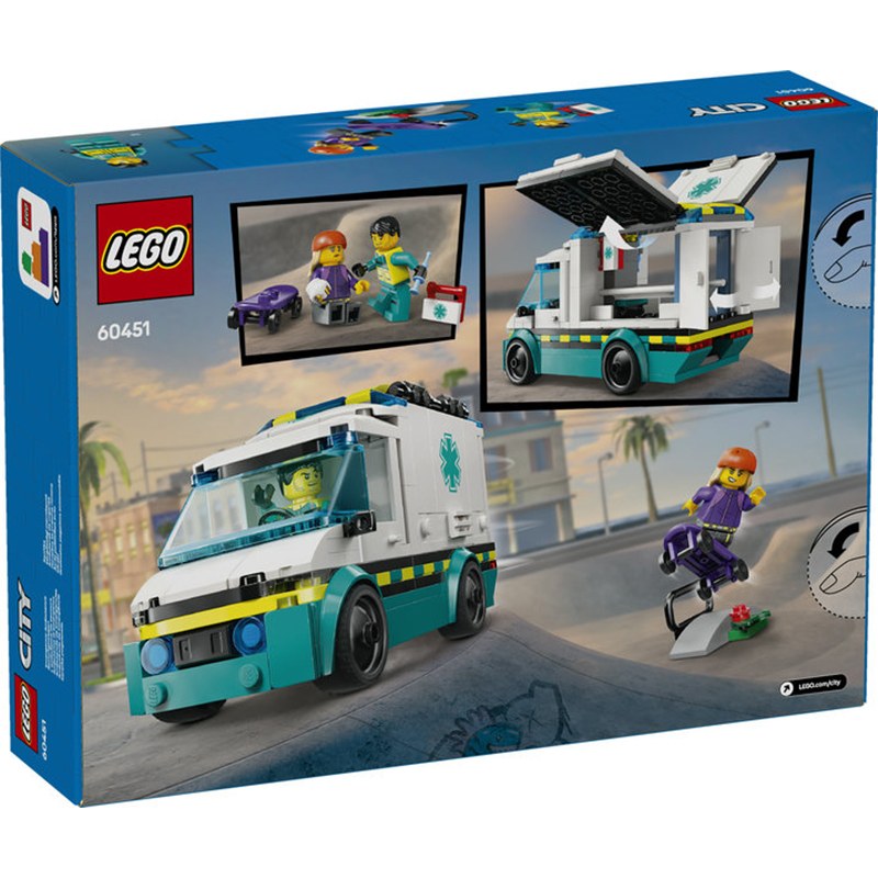 Lego City 60451 - Ambulância de Emergência - Imagem 1