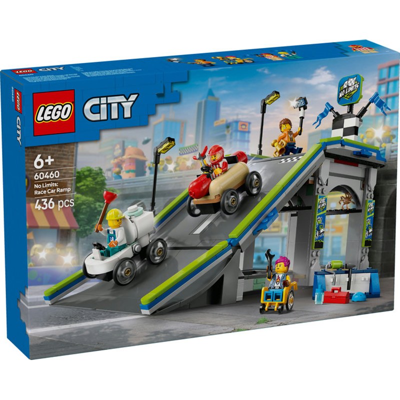 Lego City 60460 - No Limits: Rampa de aceleração de carros de corrida