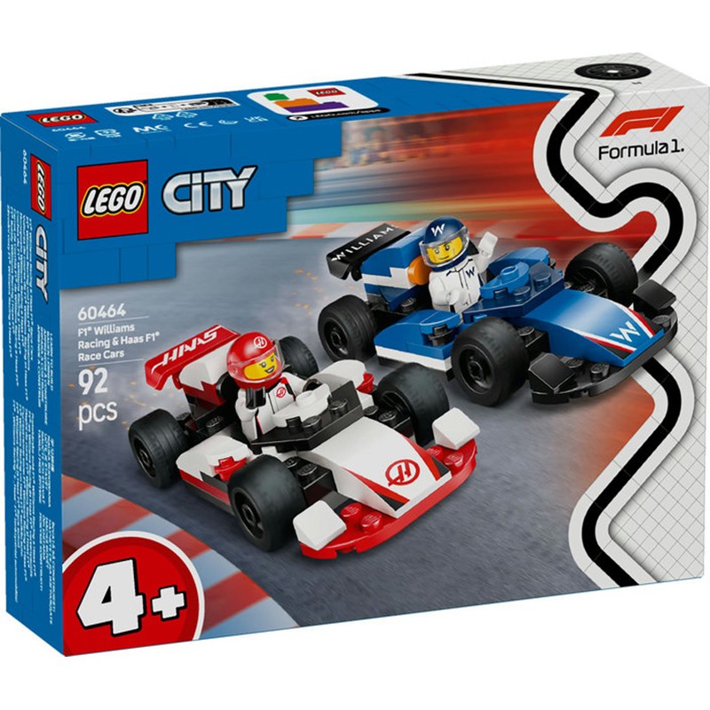 Lego City 60464 - Coches de F1 Williams Racing y Haas - Imagen 1