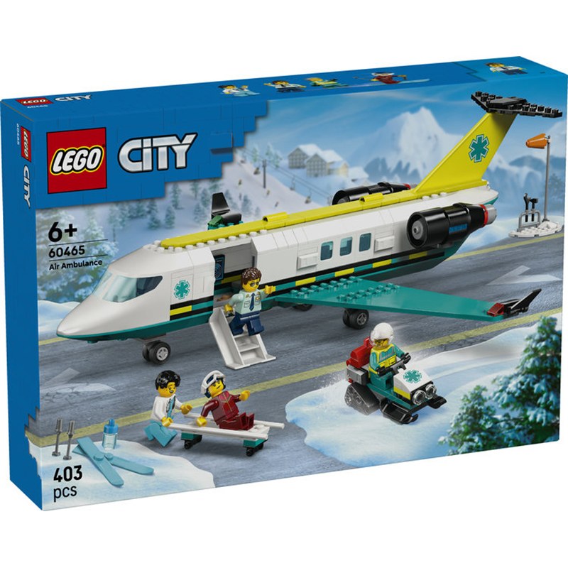 Lego City 60465 - Avião Ambulância Aérea Emergência