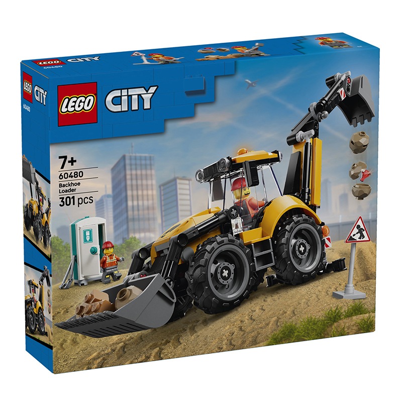 Lego City 60480 - Cargadora Retroexcavadora Amarilla