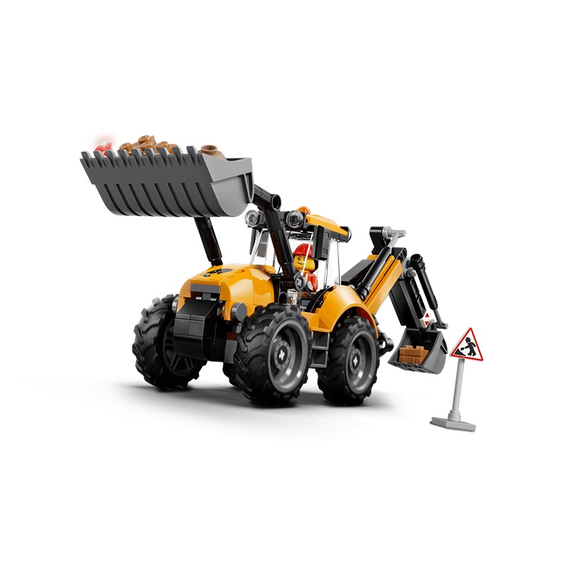 Lego City 60480 - Cargadora Retroexcavadora Amarilla - Imagen 2