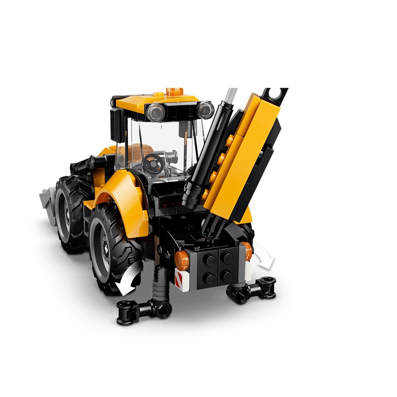 Lego City 60480 - Cargadora Retroexcavadora Amarilla - Imagen 6