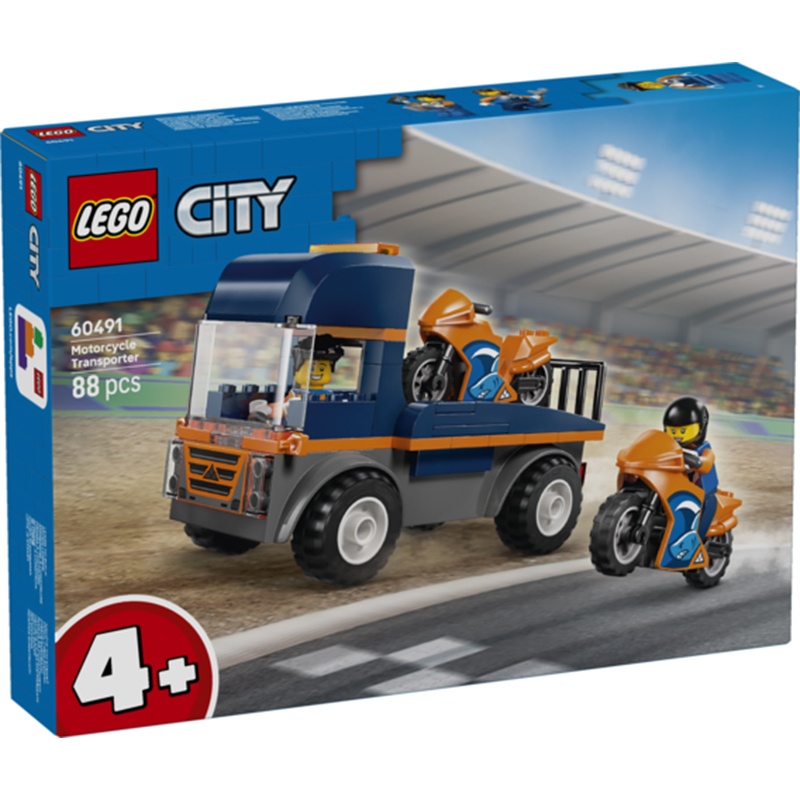 Lego City 60491 - Caminhão de Transporte de Motos