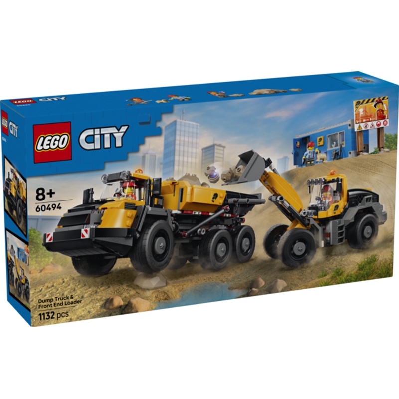 Lego City 60494 - Camión Volquete y Cargadora Frontal