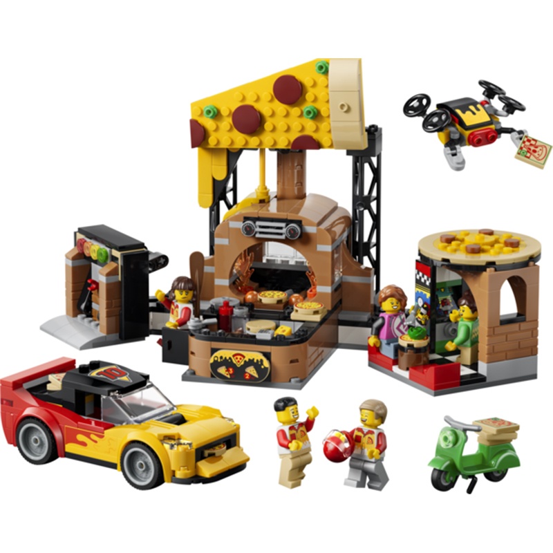 Lego City 60496 - Experiencia de Pizza a Domicilio con Vehículos - Imagen 2