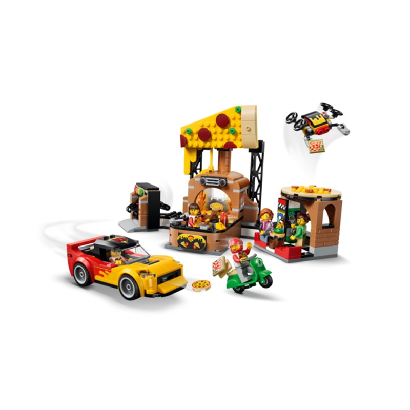 Lego City 60496 - Experiencia de Pizza a Domicilio con Vehículos - Imagen 3