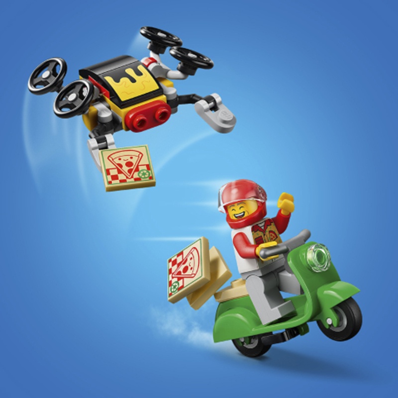 Lego City 60496 - Experiencia de Pizza a Domicilio con Vehículos - Imagen 5