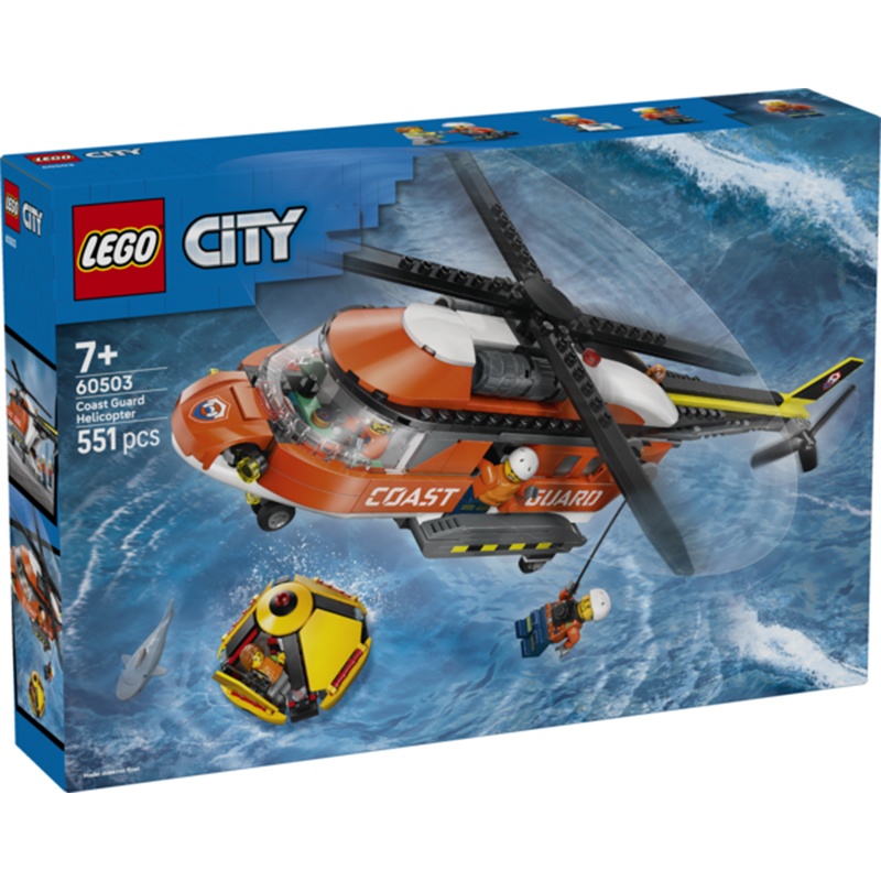 Lego City Exploração 60503 - Helicóptero de Guarda-costas