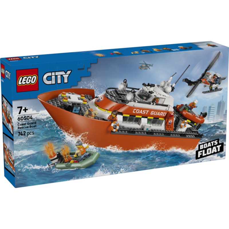Lego City 60504 - Barco e Helicóptero de Resgate da Guarda Costeira