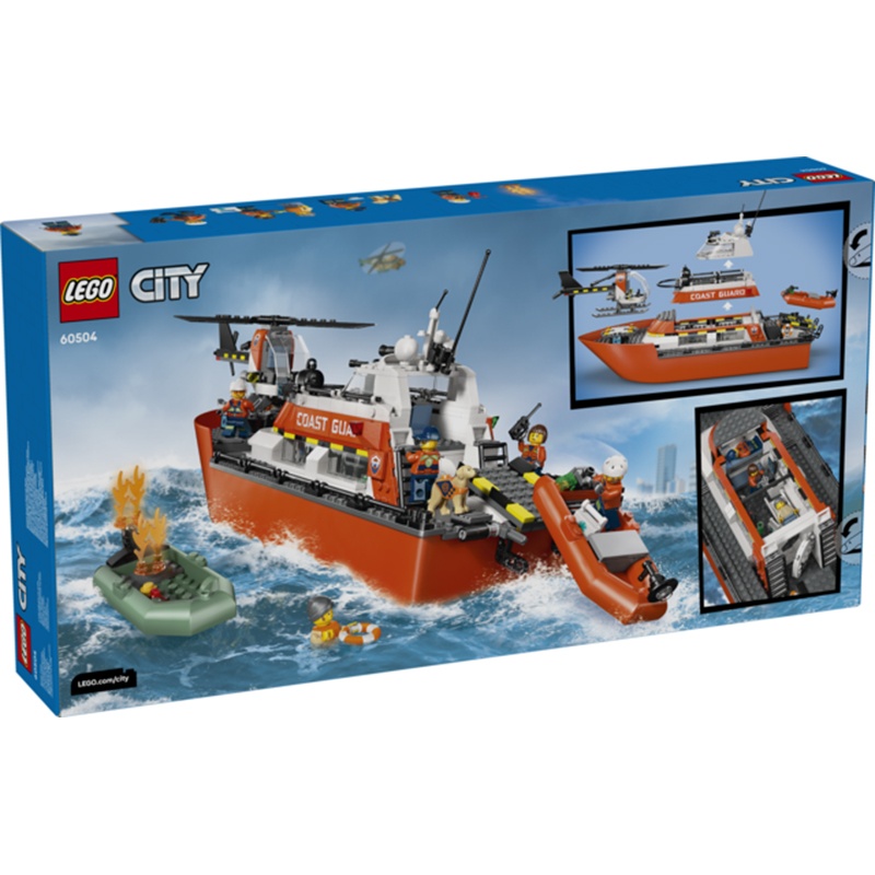 Lego City 60504 - Barco e Helicóptero de Resgate da Guarda Costeira - Imagem 1