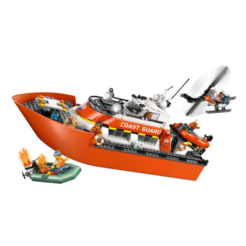 Lego City 60504 - Barco e Helicóptero de Resgate da Guarda Costeira - Imagem 3
