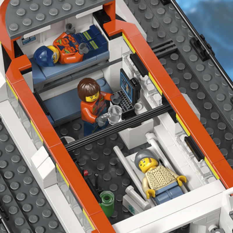 Lego City 60504 - Barco e Helicóptero de Resgate da Guarda Costeira - Imagem 4