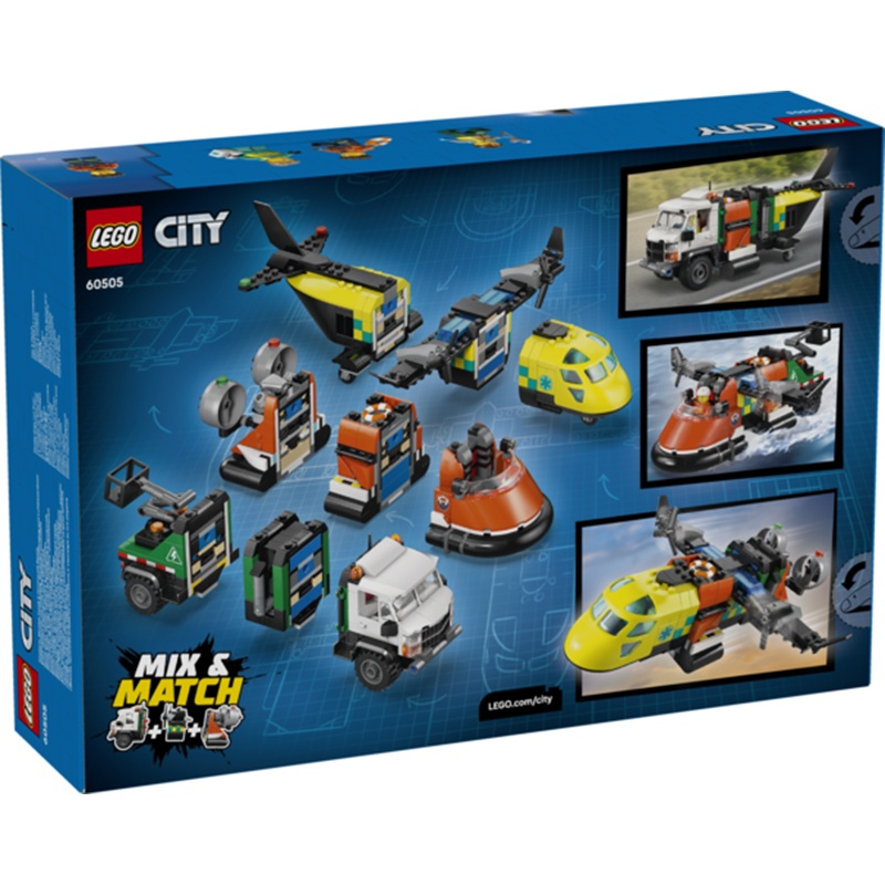 Lego City 60505 - Remix: Avião, Caminhão Técnico e Aerodeslizador - Imagem 1