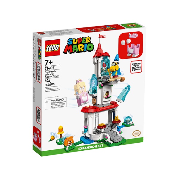 Lego Super Mario 71407 Set de Expansión: Torre de Hielo y Traje de Peach Felina - Imagen 1
