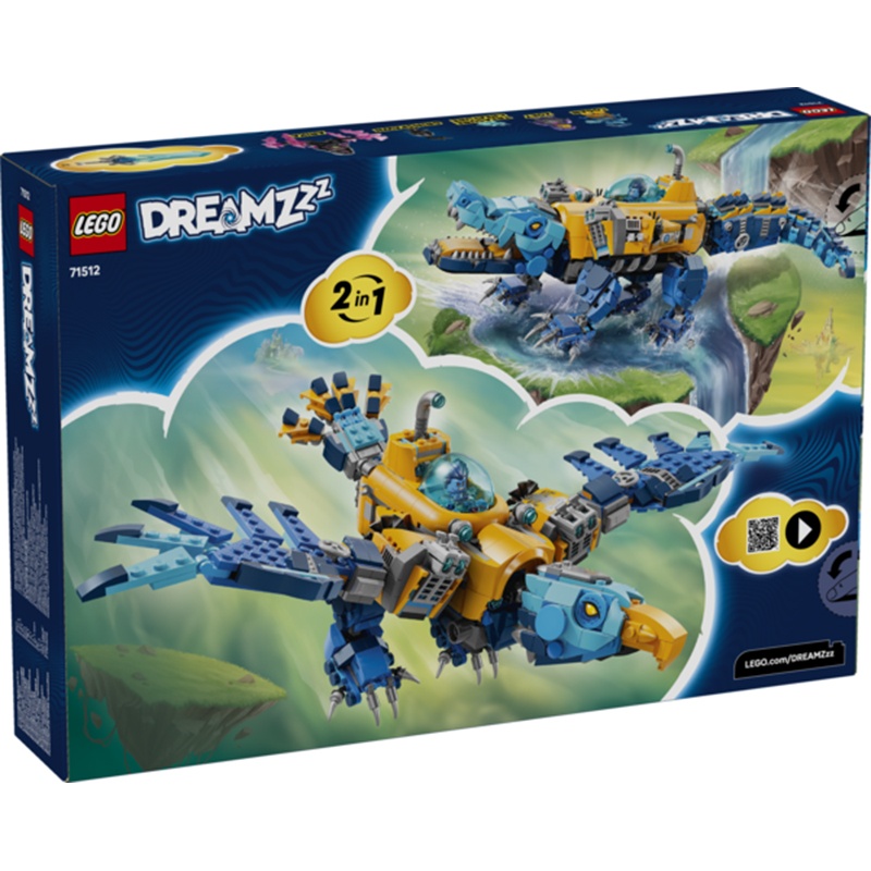 Lego DREAMZzz 71512 - Submarino Crocodilo - Imagem 1