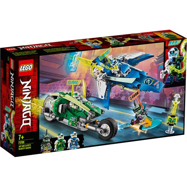 Lego Ninjago 71709 Os Veículos de Corrida do Jay e do Lloyd - Imagem 1
