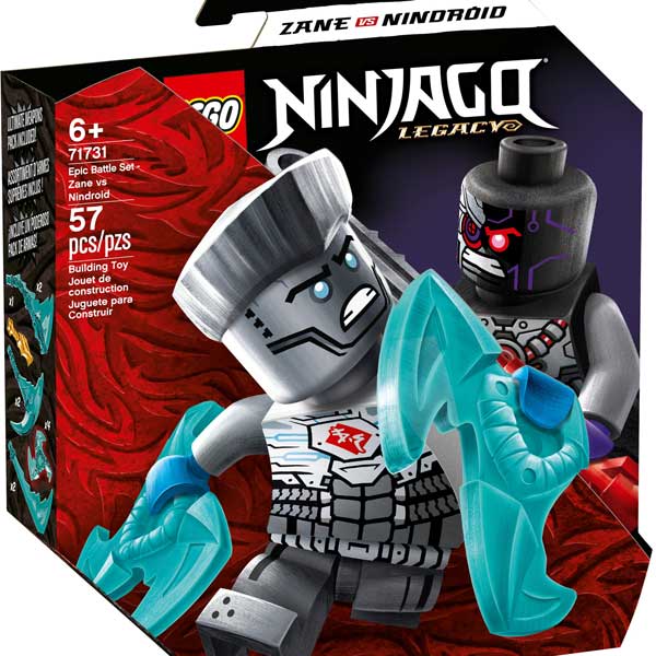 Lego Ninjago 71731 Set de Combate Épico: Zane vs Nindroid - Imagem 1