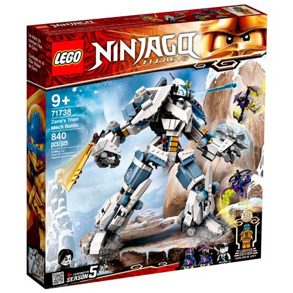 Lego Ninjago 71738 Combate en el Titán Robot de Zane - Imagen 1